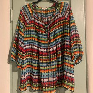 Bellefleur (Nordstrom) Colorful Blouse - Size Large
